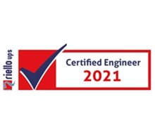 Riello UPS certified engineer logo