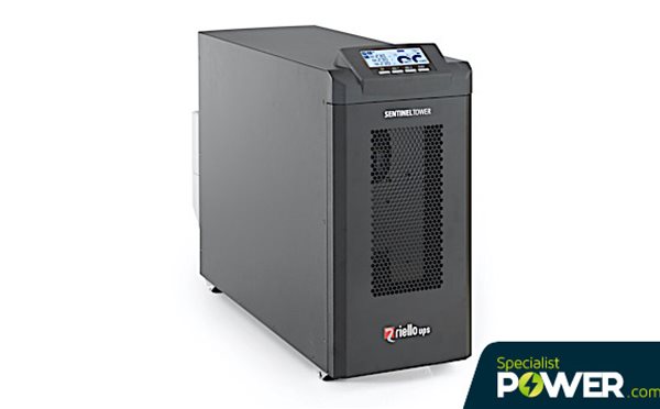 Riello Sentinel Tower online UPS available from Specialist Power Systems
