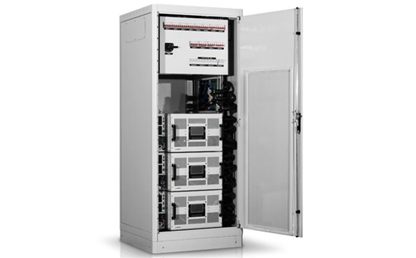 Riello Multi Guard Industrial UPS with front panel open from Specialist Power Systems