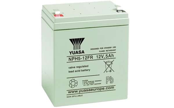 Yuasa NPH5-12FR Sealed Lead Acid battery from Specialist Power Systems
