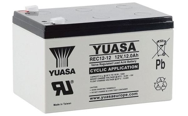 Yuasa REC range of 12V Sealed Lead Acid batteries from Specialist Power LTD