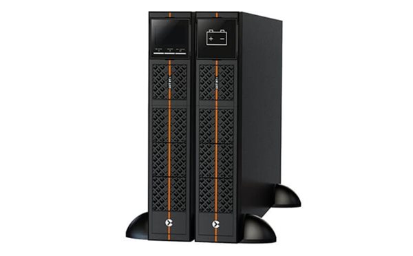 Vertiv GXT RT+ tower UPS with battery cabinet from Specialist Power Systems