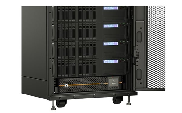 Vertiv EDGE Li-Ion rack in cabinet from Specialist Power Systems