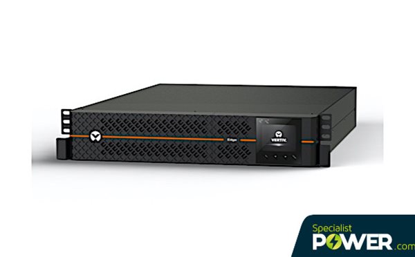 Front of Vertiv EDGE 2200VA rack from Specialist Power Systems