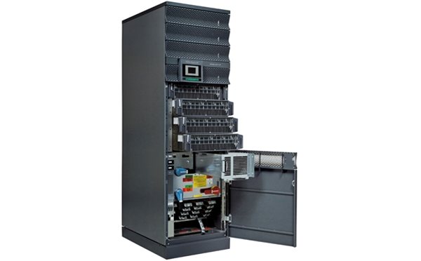 Socomec MODULYS GP 2.0 with front panel open from Specialist Power Systems