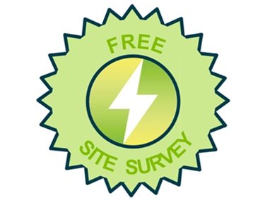 Free site survey rosette with Specialist Power logo in the middle