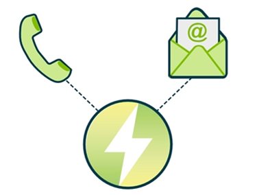 Specialist Power logo with a telephone and email icon above