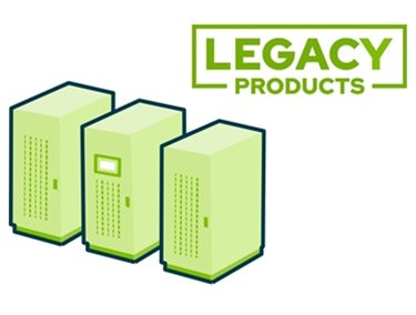 3D UPS icon with Legacy Products logo above from Specialist Power