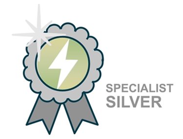 Specialist Silver cover level logo from Specialist Power Systems
